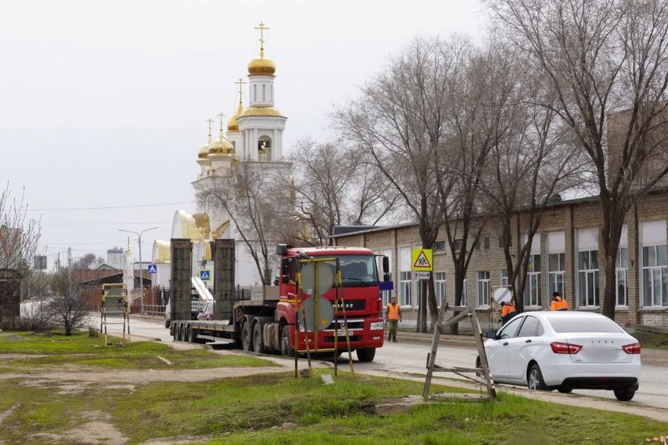 В настоящее время идут работы на участке от улицы Державина до улицы Ворошилова.