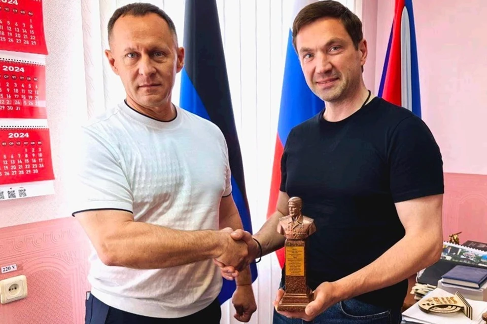 Ясиноватский округ ДНР и Челябинск подписали соглашение о сотрудничестве. Фото: ТГ-канал главы Ясиноватой Александра Пеняева