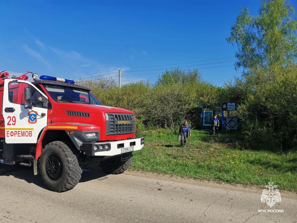 На пожаре в Ефремове Тульской области погиб мужчина