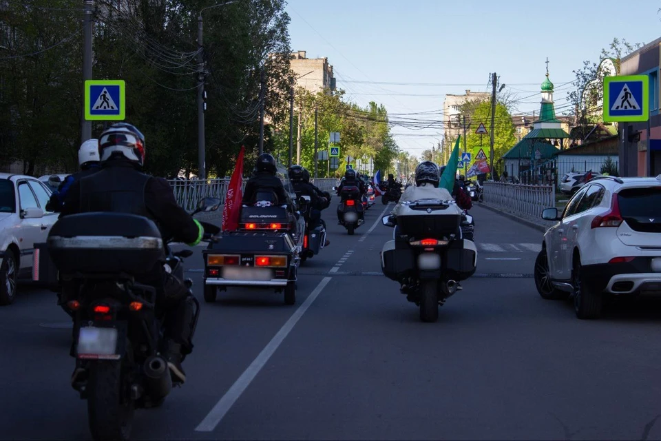 Участники мотопробега прибыли в Мелитополь. Фото - городская администрация