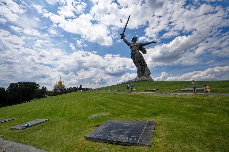 Мамаев курган в Волгограде.