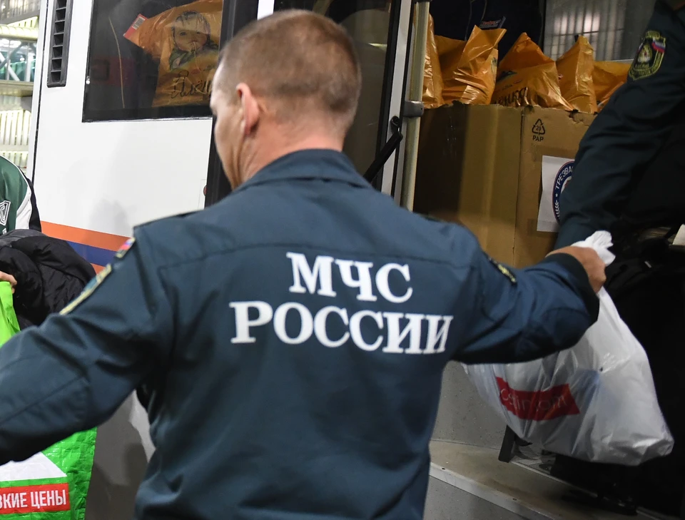 Спасатели МЧС передали жителям села Токма гуманитарную помощь.