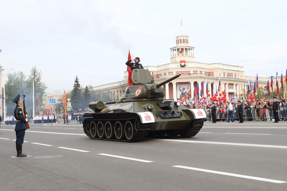 Парад на День Победы-2025 в Кемерове.