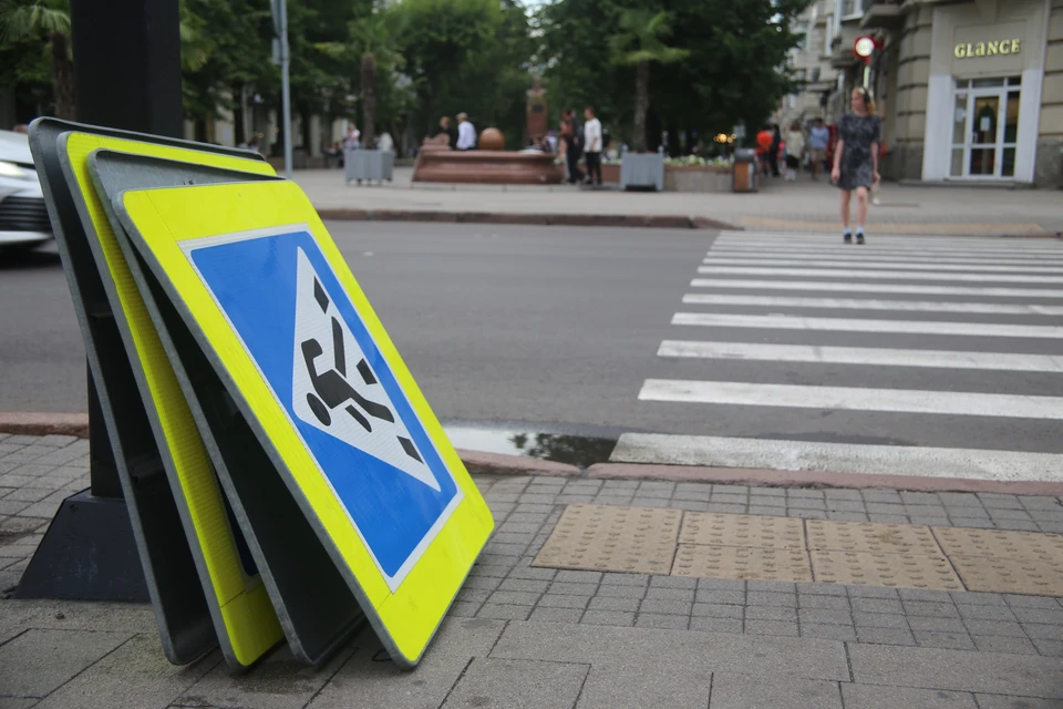 На трех перекрестках Красноярска изменят систему разметки