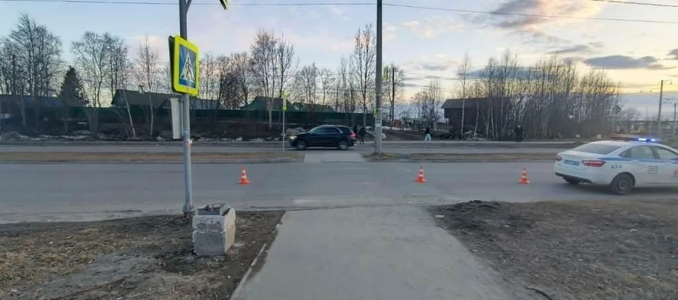 Мальчик получил незначительные травмы, с которыми амбулаторно обслужен в медучреждении. Фото: Госавтоинспекция по Мурманской области