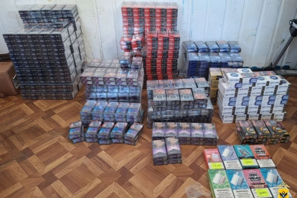 Свыше 18 тысяч пачек сигарет подпольно продавал в Великих Копанях местный житель. Фото: ГУ МВД России по Херсонской области