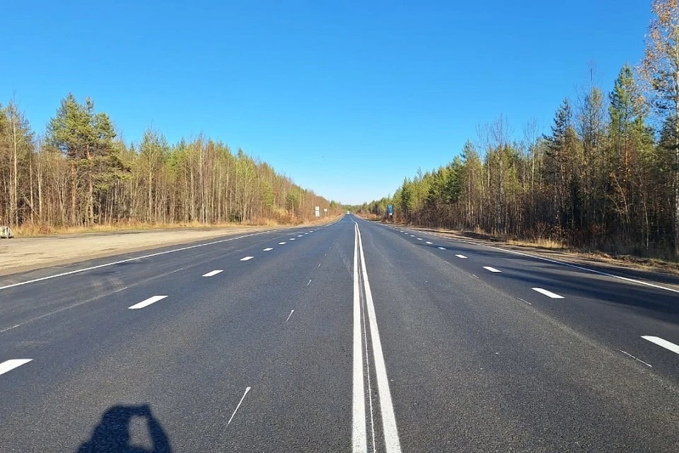 Протяженность всей дороги превышает 200 километров. Фото: пресс-служба Минстроя Коми