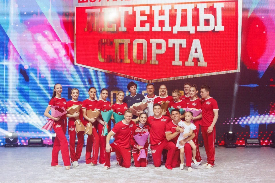 Команда чемпионов покорила сердца тольяттинцев. Фото: предоставлено организаторами шоу "Легенды спорта"