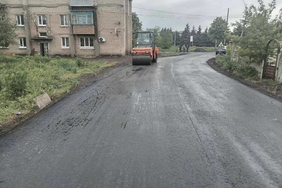 Хабаровский край ремонтирует дороги в Дебальцево. Фото: Минтранс ДНР