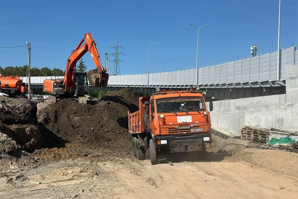 Многоуровневая развязка в Барнауле