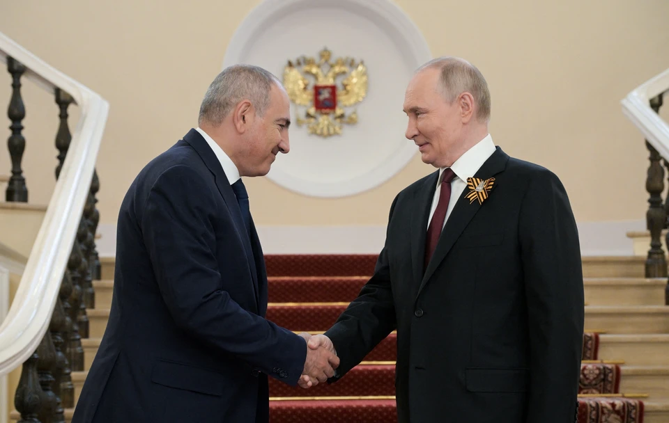 Владимир Путин поздравил премьера Армении Никола Пашиняна с 50-летием