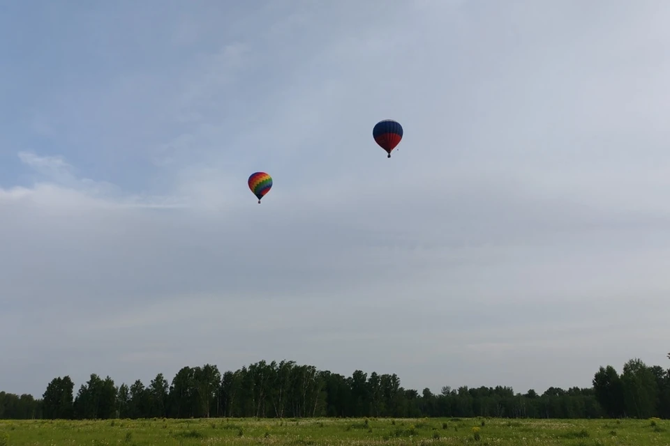 Полет воздушного шара прошел успешно. Фото: предоставлено КП-Новосибирск Григорием Горским