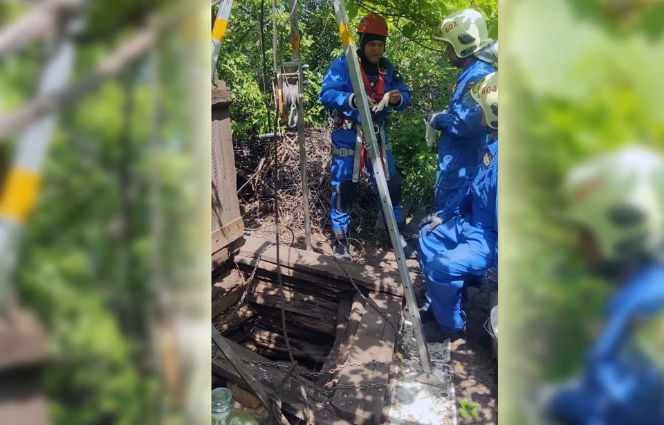Тело пожилого самарца извлекали из колодца профессиональные спасатели. Фото: ПСС Самарской области