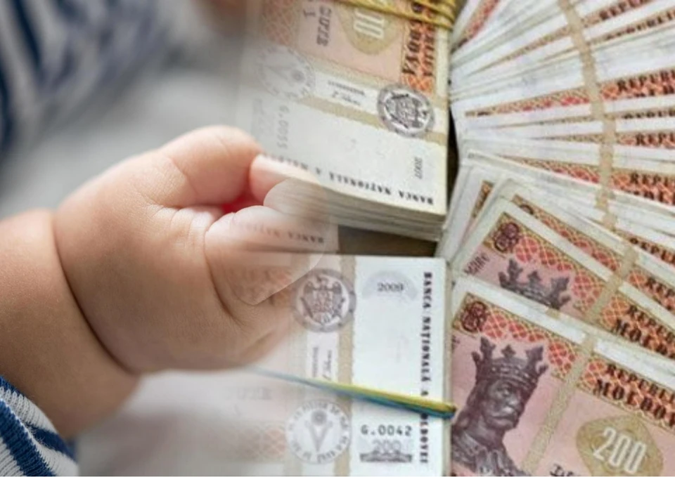 Каждый родившийся в 2024 году в Молдове ребёнок уже должен почти 40 тысяч леев отдать государству. Фото:коллаж КП