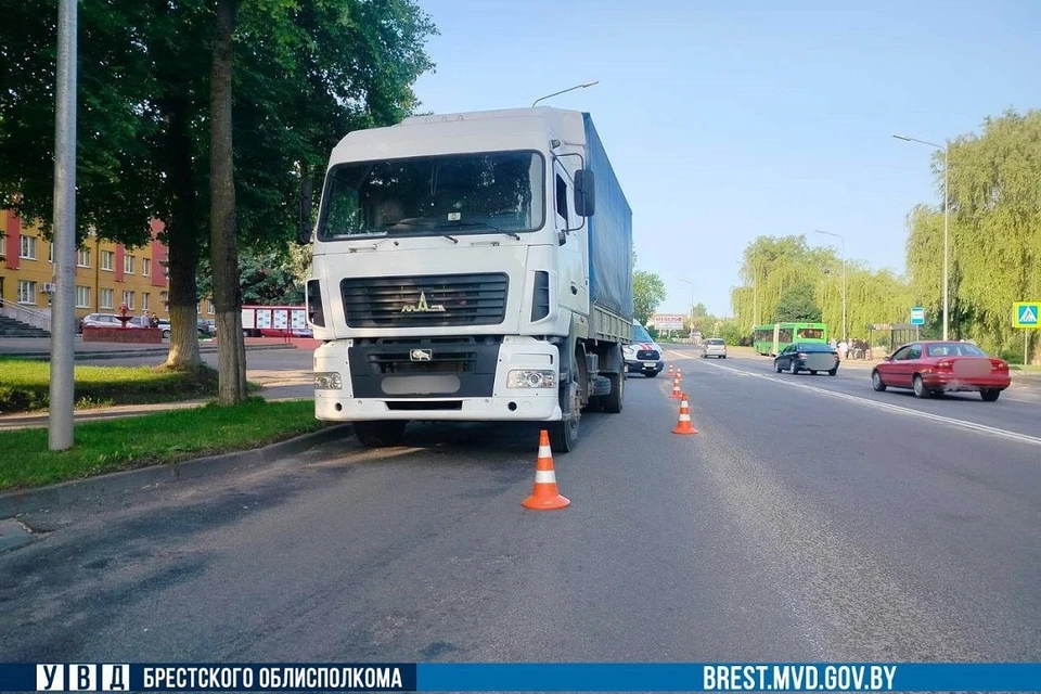 Смертельное ДТП произошло в Барановичах. Фото: УВД Брестского облисполкома.