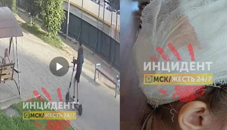 Фото: скриншот с видео телеграм-канала «Инцидент Омск»