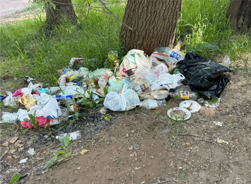 Отдыхающие оставляют после себя горы отходов. Фото: предоставлено "КП-Уфа".
