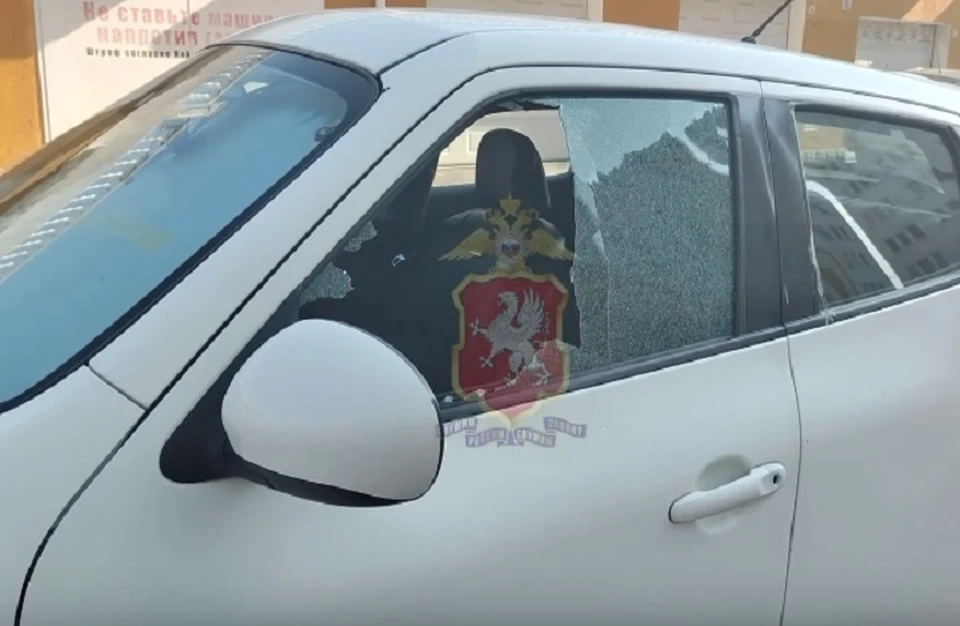 Полицию вызвали владельцы пострадавших автомобилей. Скриншот из видео МВД РФ