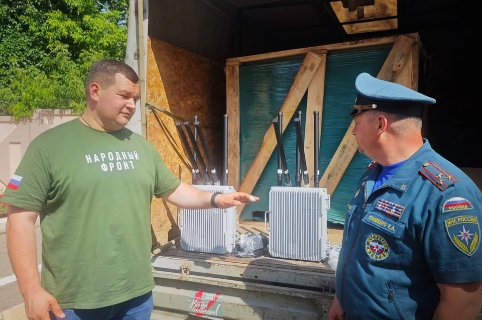 Систему РЭБ «Покров» передали республиканским спасателям активисты «Народного фронта»: МЧС России