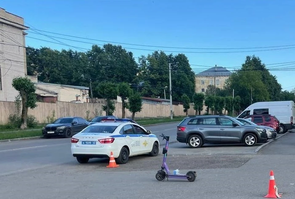 Авария произошла на улице Горького. Фото: Госавтоинспекция Кировской области