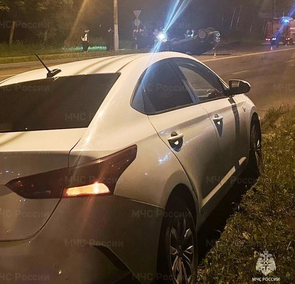 Два автомобиля столкнулись на Московской улице в Калуге: есть пострадавший.