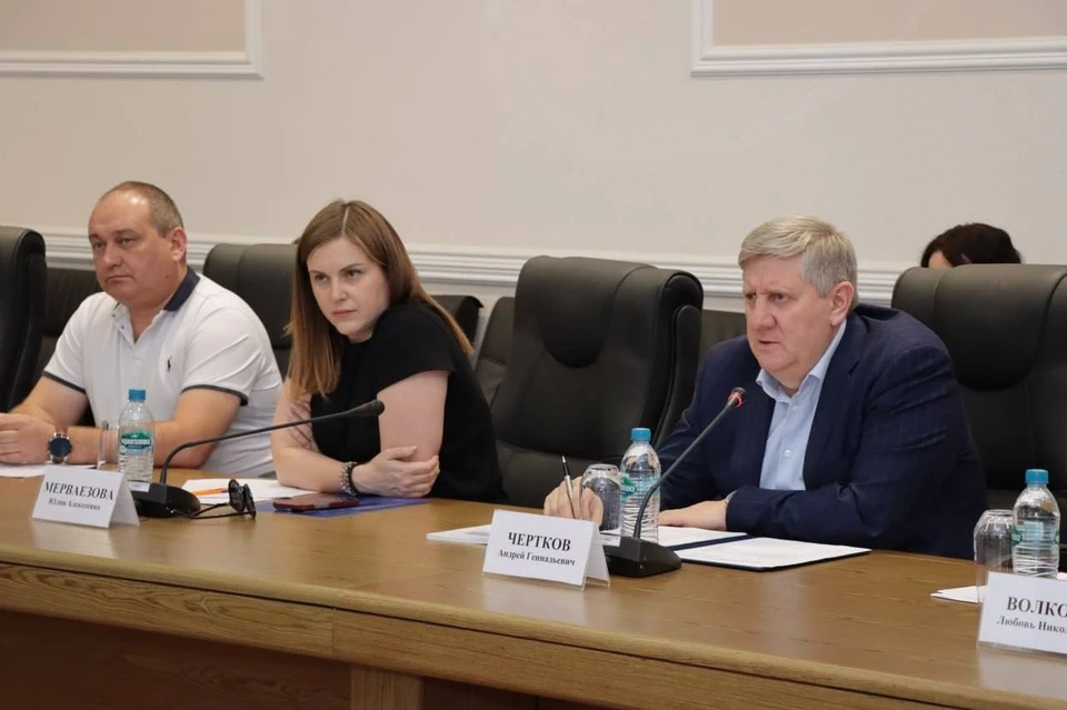Глава Правительства ДНР Андрей Чертков провел встречу с коллегами из Тульской области. Фото: ТГ/Чертков