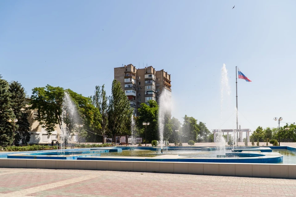 Ремонт фонтана завершается. Фото - тг-канал Сергея Золотарева