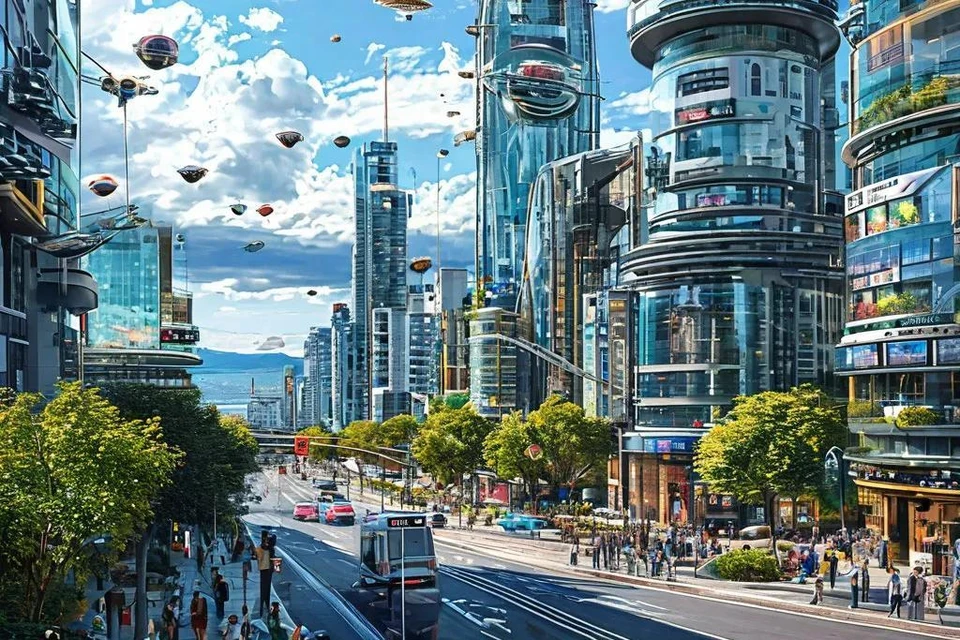 Цифровой Владивосток. Фото: сгенерировано нейросетью YaArt.