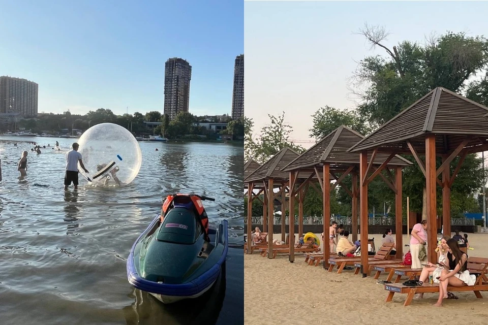 Как выглядят городские пляжи Ростова в адскую жару.