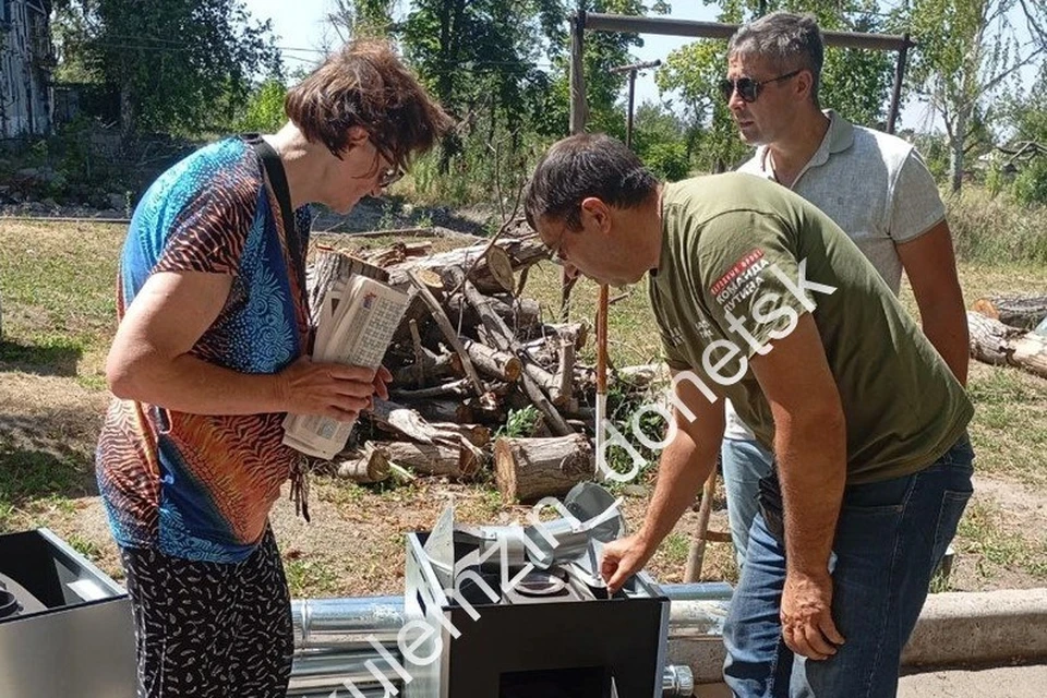 В ДНР постепенно налаживают быт на освобожденных территориях. Фото: ТГ/Кулемзин