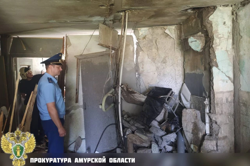 На место происшествия выезжал прокурор района Евгений Верескун. Фото: прокуратура Амурской области