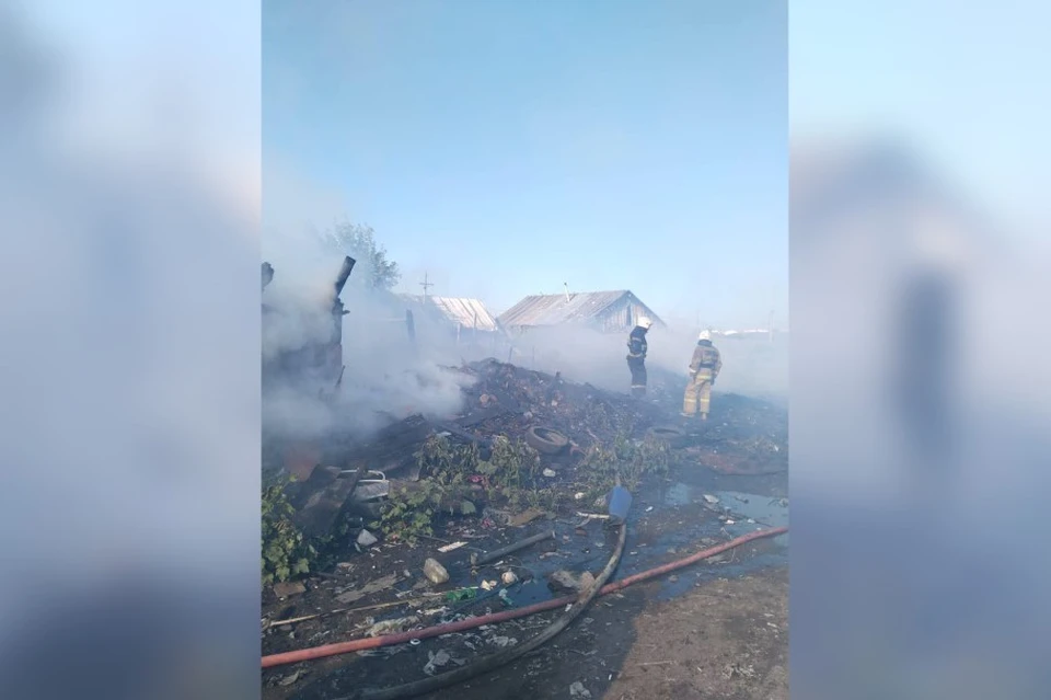 Пожар вспыхнул утром.