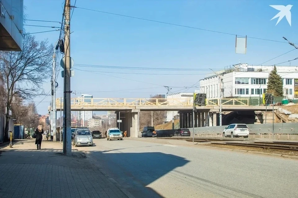 Так выглядел мост в апреле