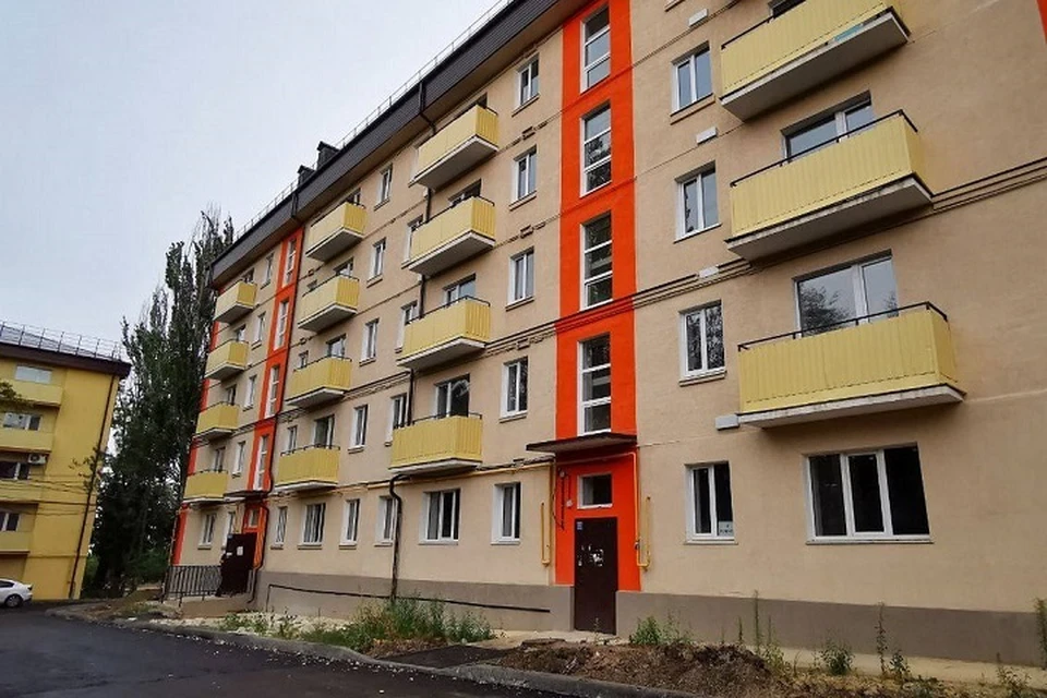 Московская область восстановила пятиэтажку в Центральном районе Мариуполя. Фото: ГБУ МО «УТНКР»