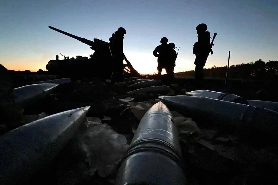 Российские военные уничтожают украинские дроны.