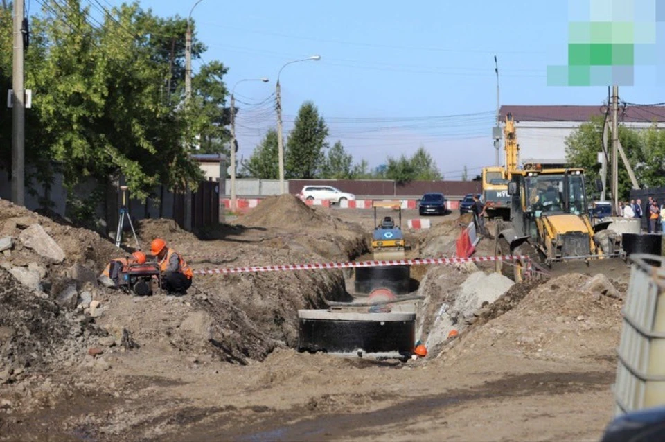 В Иркутске проверили ход капитального ремонта улицы Марии Цукановой. Фото: администрация города Иркутска