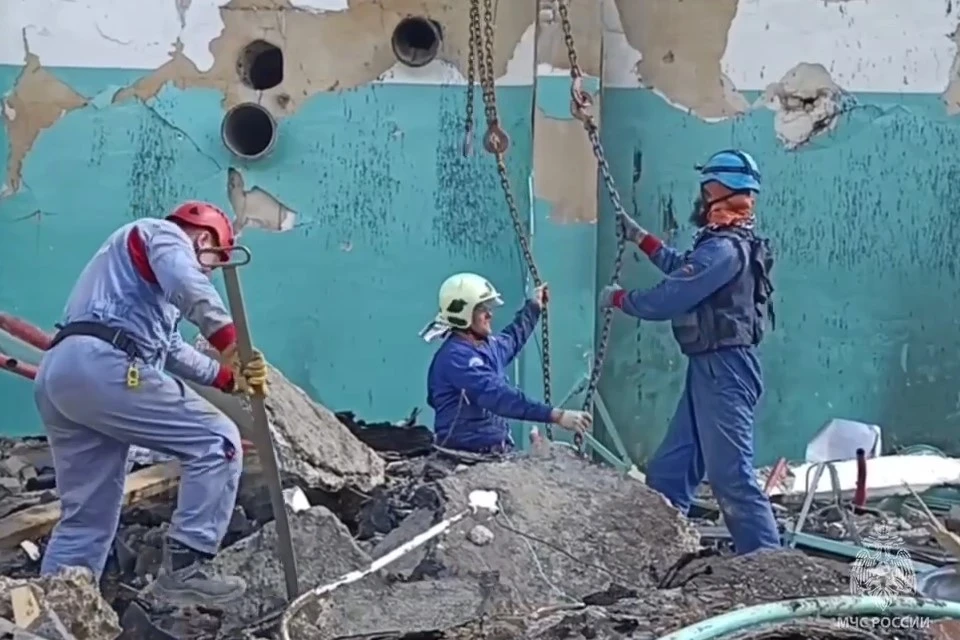 Количество погибших в результате ЧП на заводе в Рязанской области выросло до 24 человек. Фото: МЧС России.