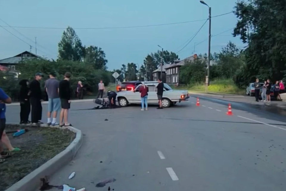 В Черемхово у 16-летнего мотоциклиста из-за аварии диагностировали открытую травму черепа
