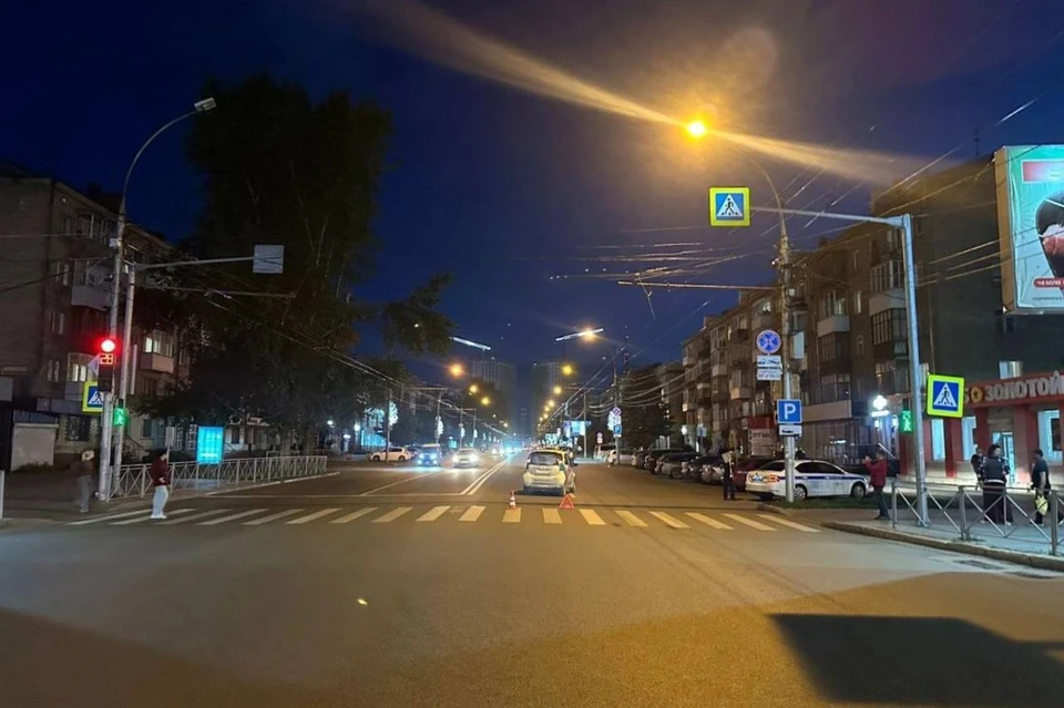 В Новосибирске «Митсубиси» сбила подростка на электросамокате. Фото: ГАИ Новосибирска