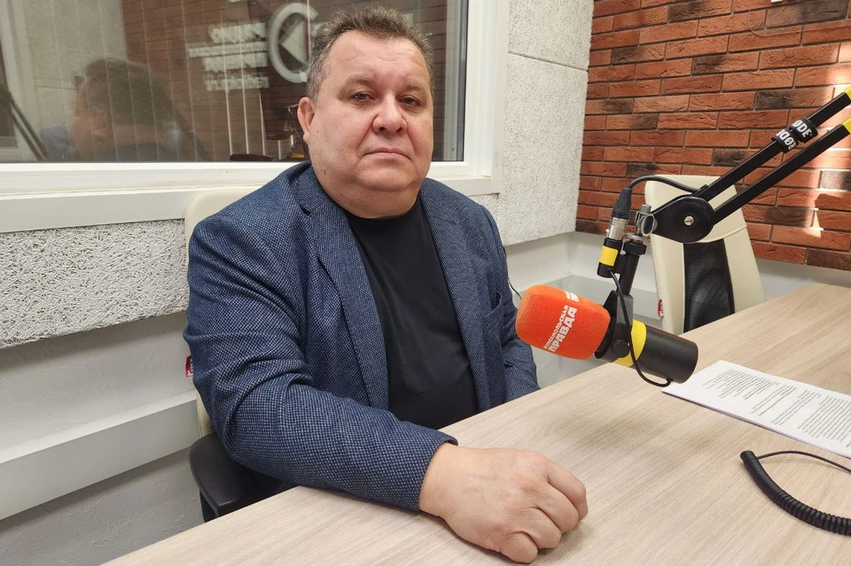 Игорь Гилев в студии радио КП-Челябинск