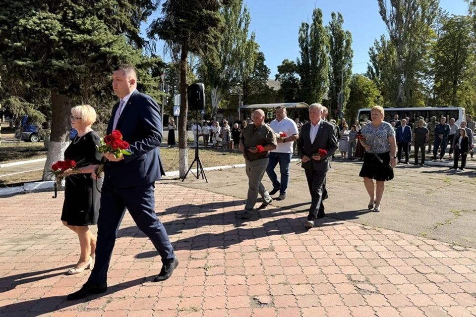 В Шахтерске ДНР почтили память погибших горняков. Фото: Администрация Шахтерска