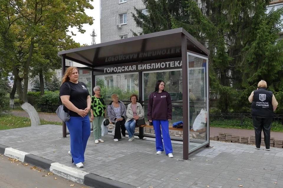 Новая остановка появилась в Богородске при участии социальных участковых. ФОТО: Организаторы проекта "Социальные участковые".