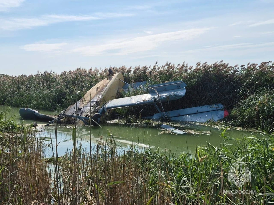 В Волгодонском районе во время крушения самолета Ан-2 погиб пилот. Фото: МЧС по РО