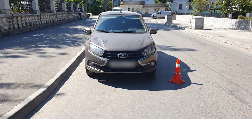 ДТП произошло 10 сентября около 11:20 на улице Ленина. Фото: МВД Крыма/Tg