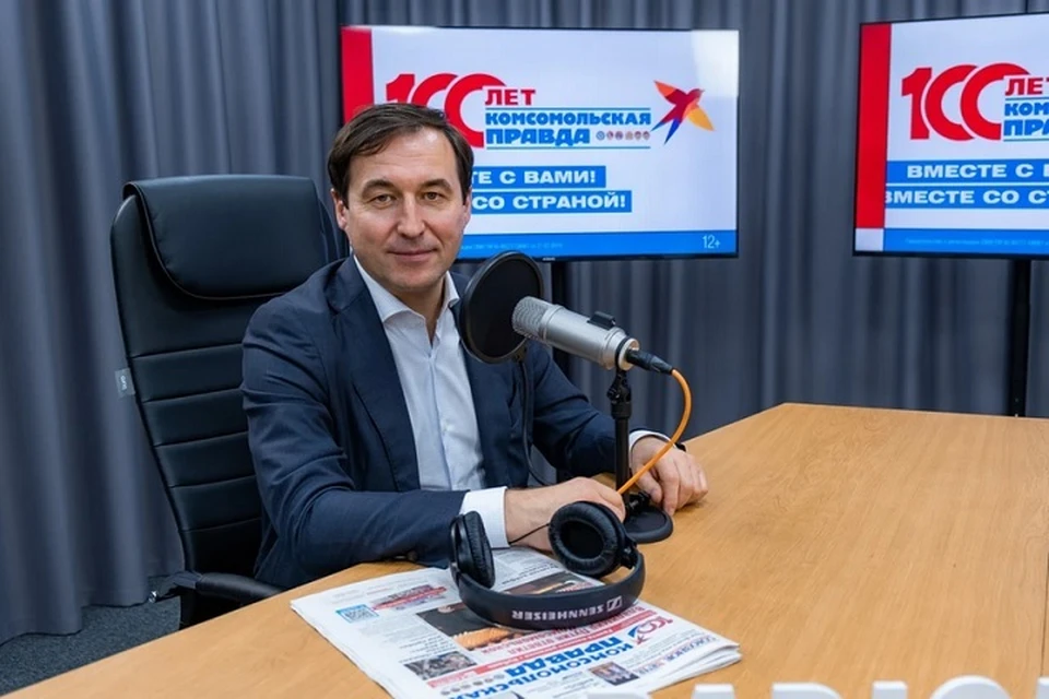 Дмитрий Гусев в студии радио "КП"-Кубань"