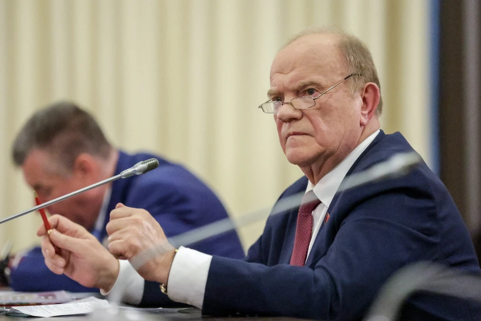 Руководитель фракции КПРФ в Госдуме РФ Геннадий Зюганов во время встречи президента РФ Путина с руководителями фракций Госдумы РФ в резиденции Ново-Огарево. Фото: Михаил Синицын/ТАСС
