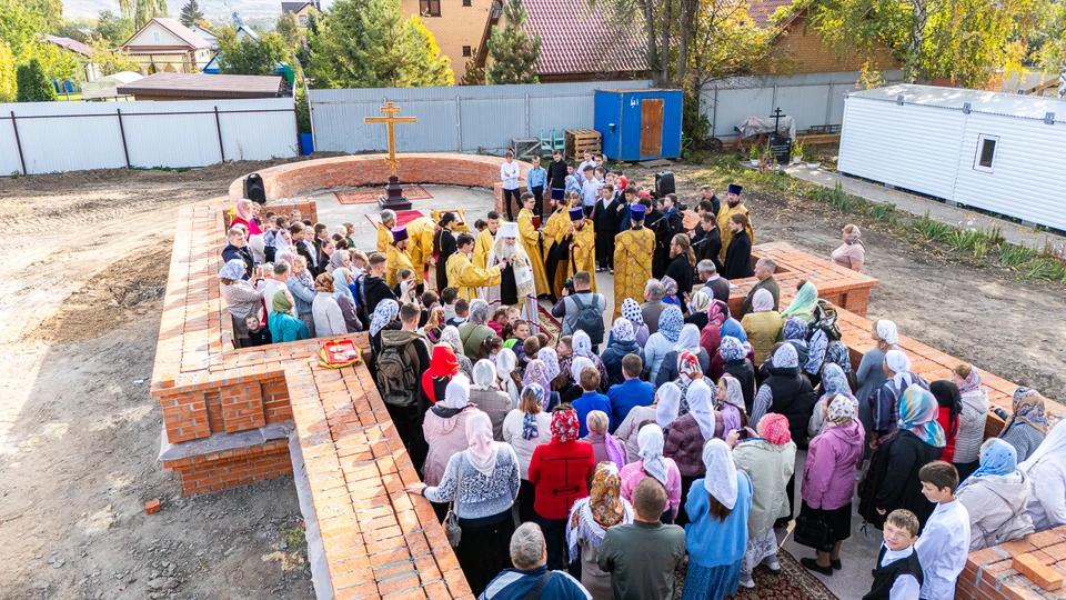 В ульяновском селе Криуши началось строительство каменного Никольского храма | ФОТО: Симбирская епархия