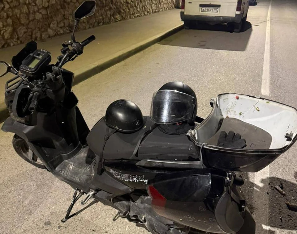 Место ДТП. Фото: ГИБДД Севастополя