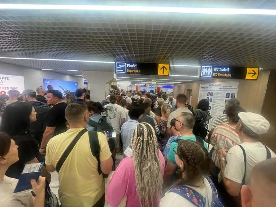 Большинство пассажиров в аэропорту Кишинева - жители соседней Украины. Фото: соцсети