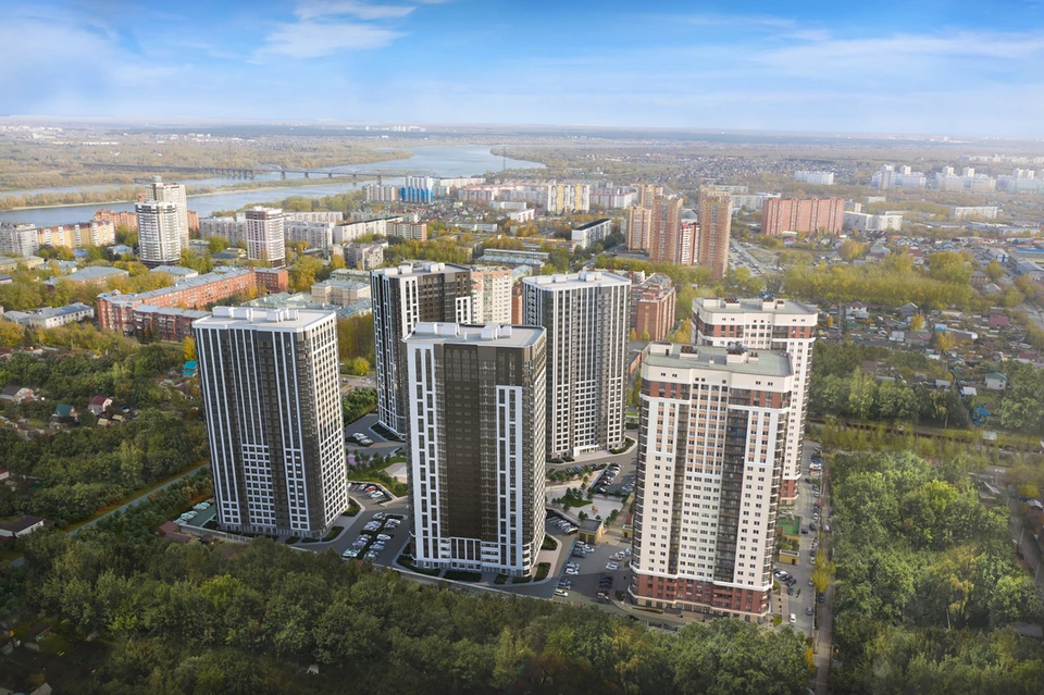 В Кировском районе Новосибирска строят жилой комплекс нового формата. Рендер: пресс-служба ГК «Астон».